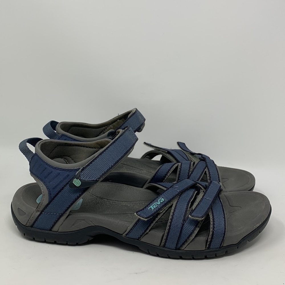Teva Tirra Blue Outdoor Hiking Sandal Cushioned Quick Dry Comfort Walking - Picture 7 of 14